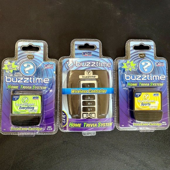 Cadaco Other - Cadaco Buzztime Wireless White Controller & 2 Game Cartridges Sports/Everything